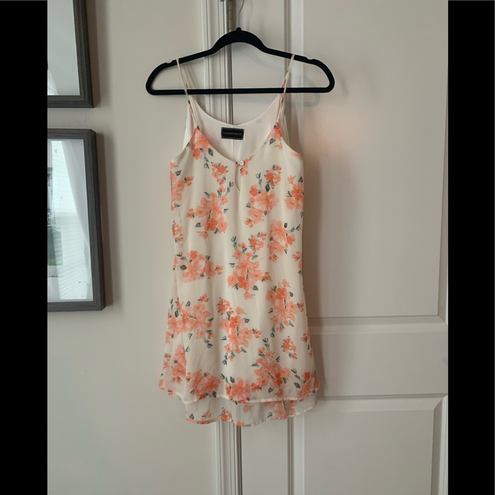 Lila Clothing Co. orange blossom shift dress small